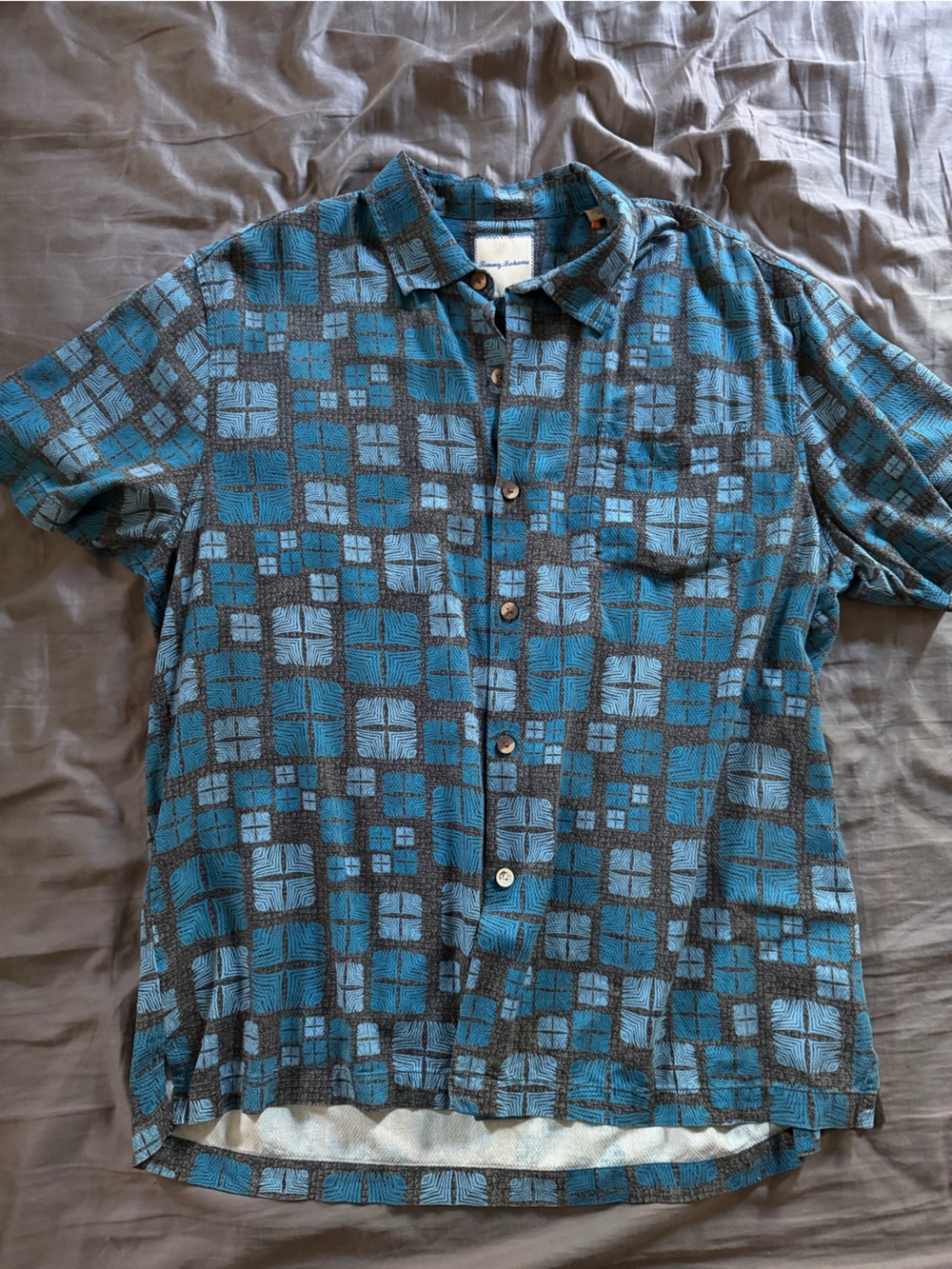 Tommy Bahama blue button up